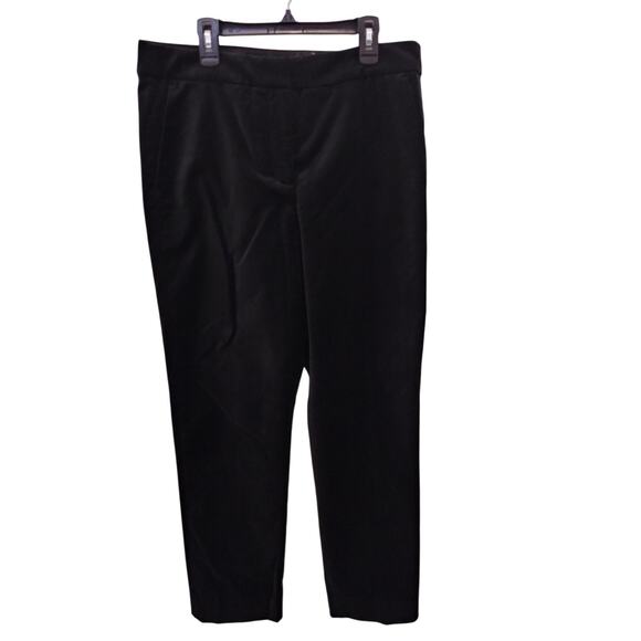 NWT J.Crew Kate Pant In Italian Ora Tessuti Velvet Black 6 - Picture 4 of 10